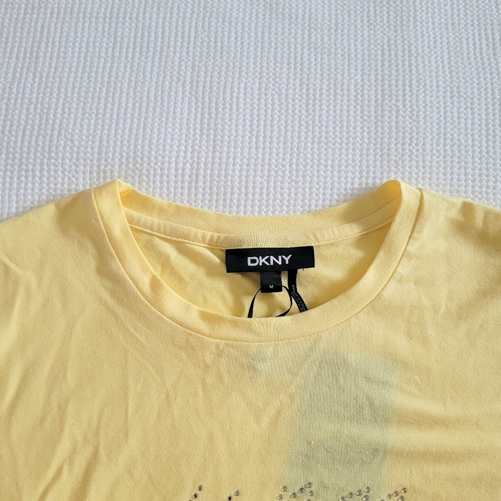 DKNY Crystal💎 Embellished Logo Tee - Picture 4 of 11